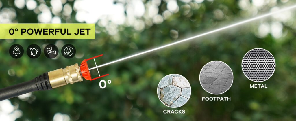 LWQ Pressure Washer - 0° Nozzle — Concentrated Jet Cleaning