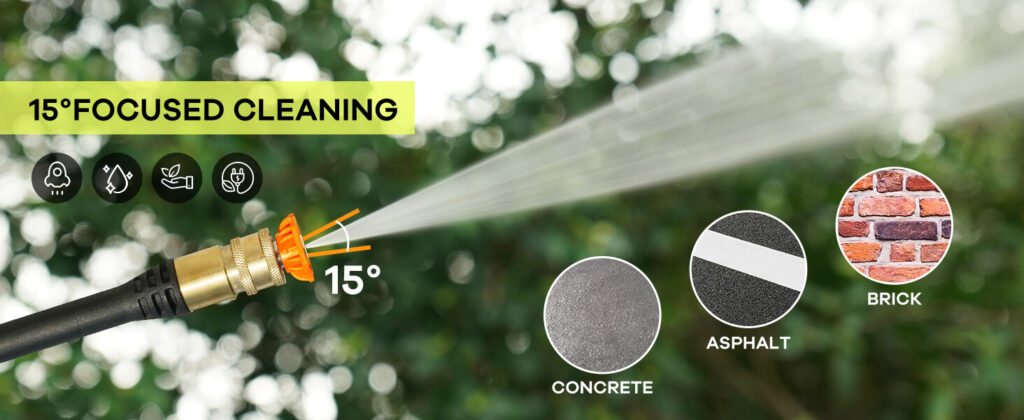 LWQ Pressure Washer - 15° Nozzle — Focused Surface Cleaning