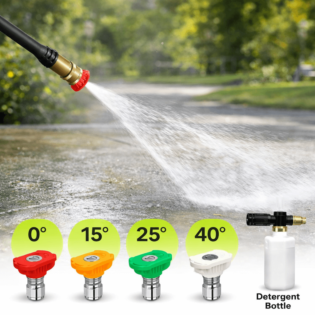 LWQ Pressure Washer - Multi-Angle Spray System