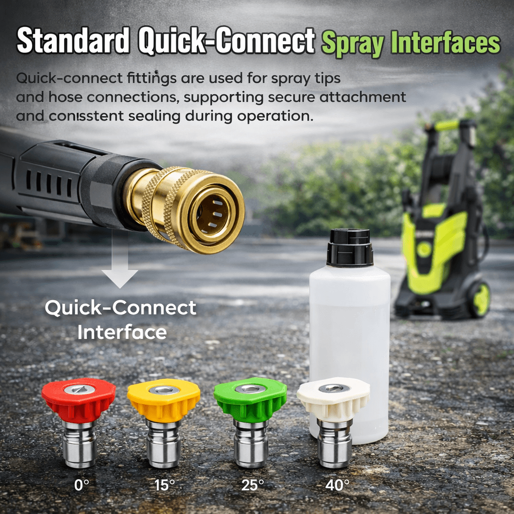 LWQ Pressure Washer - Standard Quick-Connect Spray Interfaces